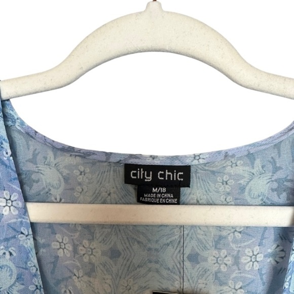 CITY CHIC Shanika Jacket - sky 18 - Picture 5 of 9